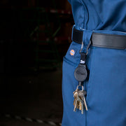 MID6 Retractable Keychain with Carabiner and Key Ring