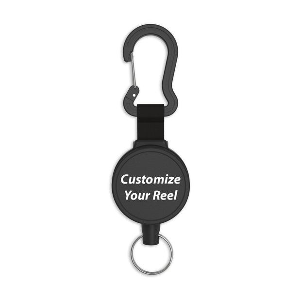 MID6 Retractable Carabiner Keychain with Custom Logo Printing