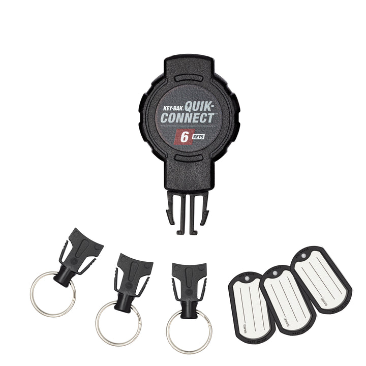 KEY-BAK Quik-Connect Key Management Removable and Retractable Keychain