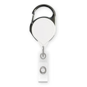 Retract-A-Badge Carabiner Badge Reel with Carabiner and Clear Vinyl I.D. Strap (5-Pack)