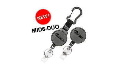 NEW PRODUCT ALERT! Check Out The KEY-BAK® MID6-DUO Retractable Keychain and ID Badge Reel