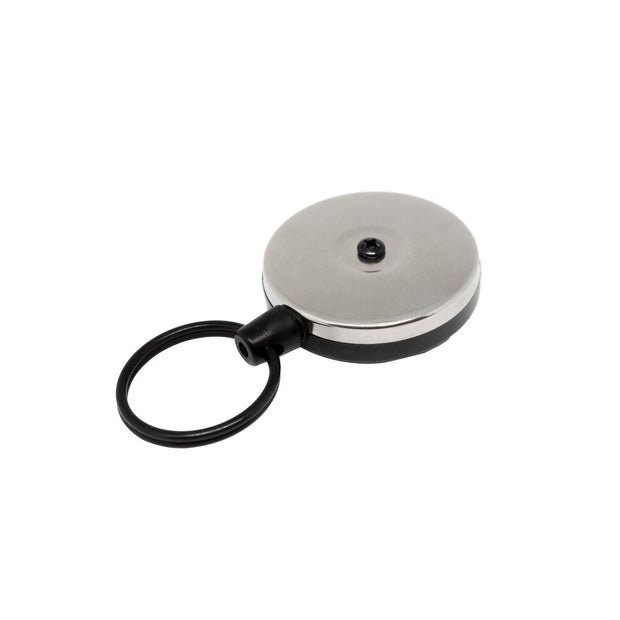 Key-bak Key Control, Type: Retractable Key Chain & ID Holder, Number of Keys: 5, Color: Black, Width (Inch): 3/4 | Part #0KB1-0A21