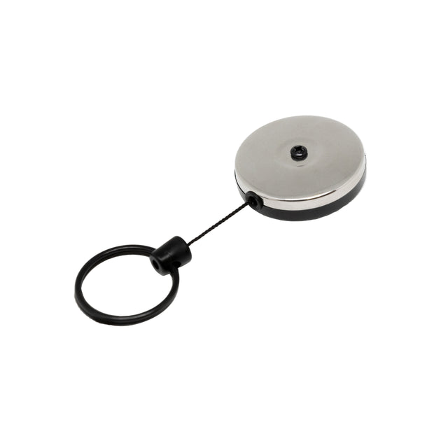 Durable Retractable Key Reel - Recoil Keyring with Clip 80cm Length