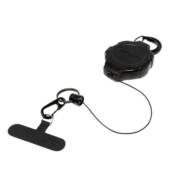 KEY-BAK Ratch-It Retractable Anti-Theft Phone Tether with Carabiner and Universal Smartphone Case Connection