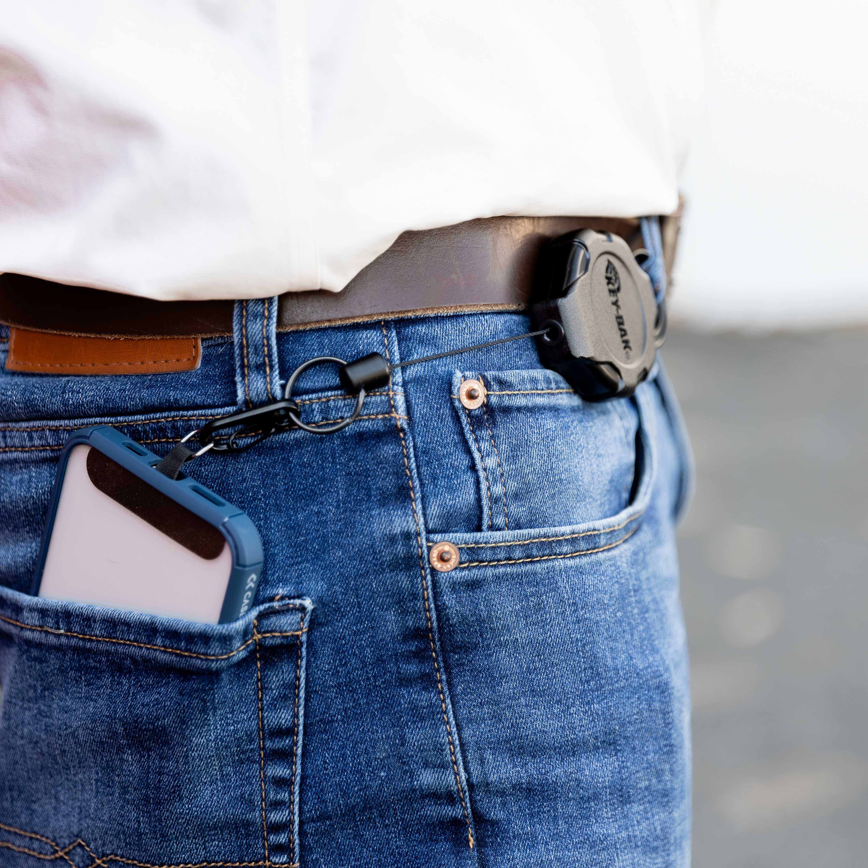 Générique 2PCS Rétractable Antivol Laniere Telephone Portable, 20cm