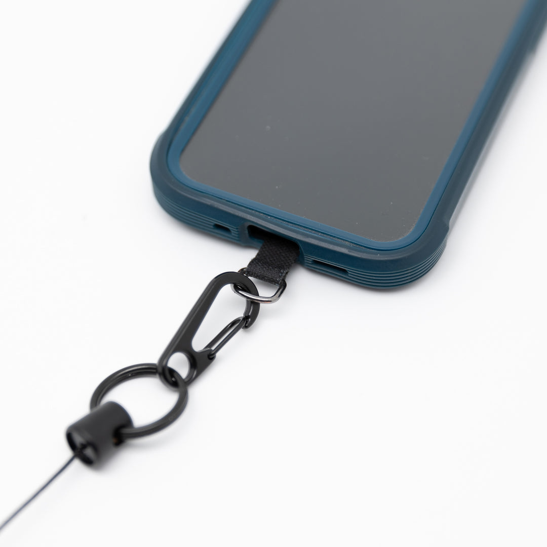 KEY-BAK Ratch-It Retractable Anti-Theft Phone Tether with Carabiner and Universal Smartphone Case Connection