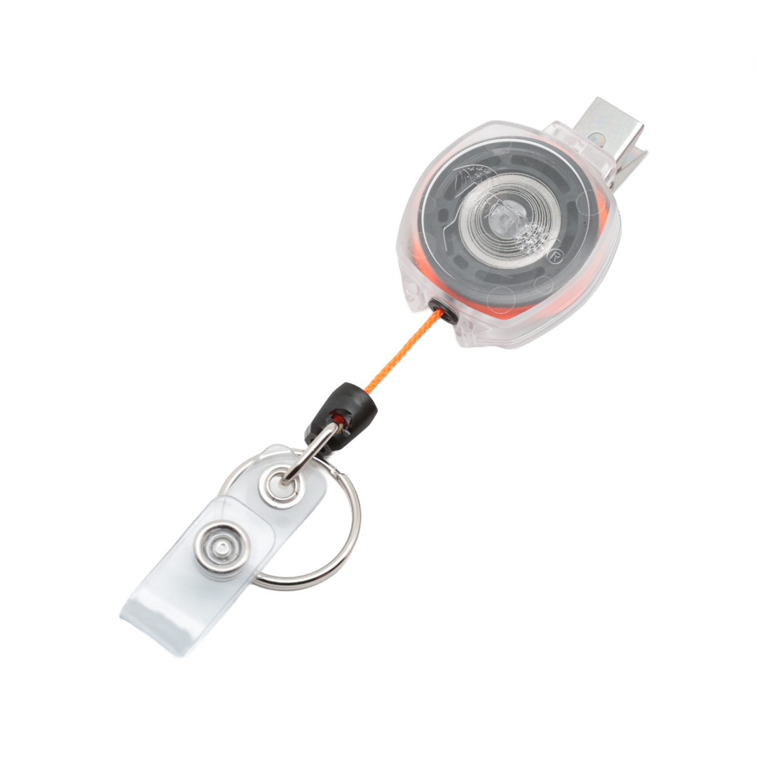 Retractable Swivel Clip Badge Reel and Keychain for Healthcare and