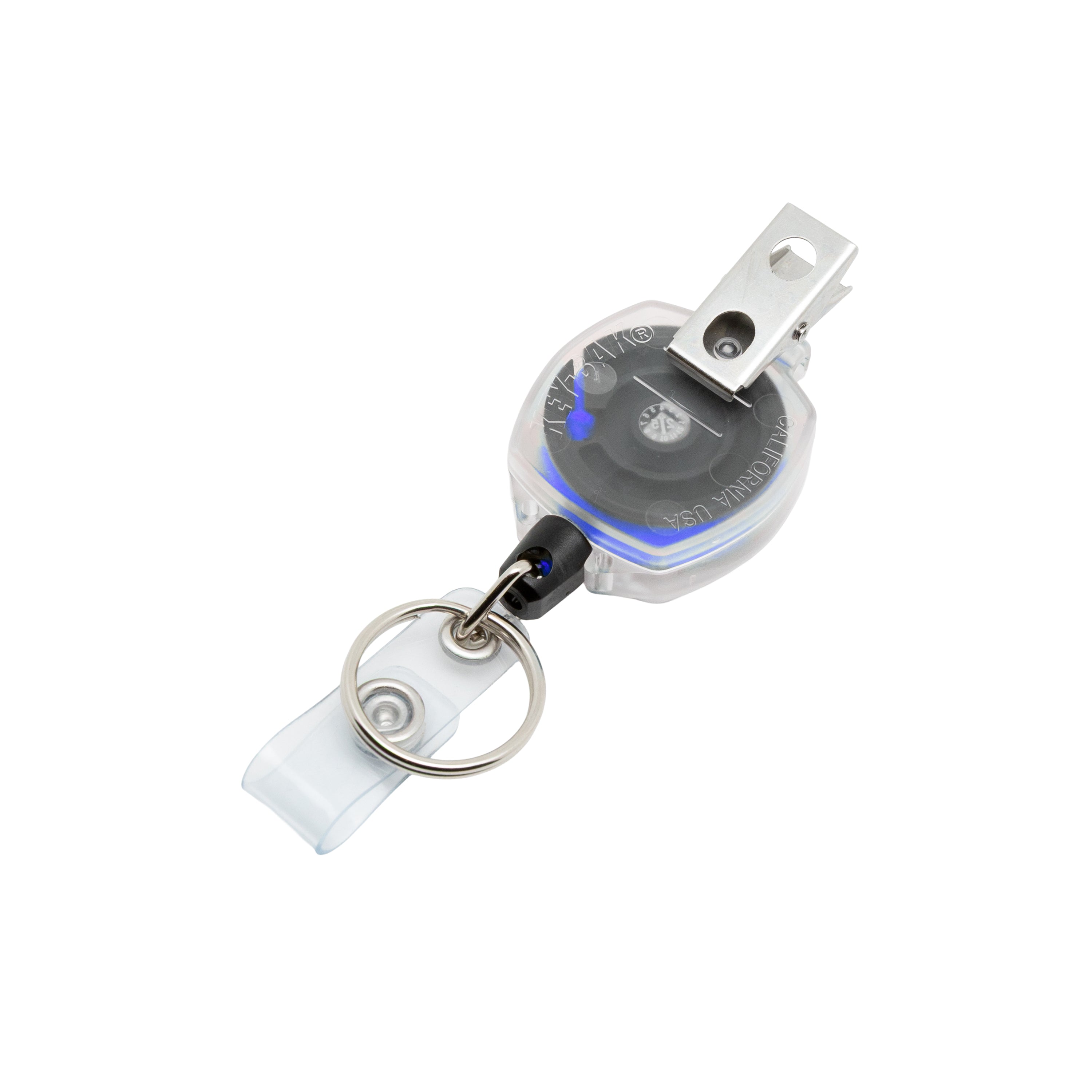Retractable Swivel Clip Badge Reel and Keychain for Healthcare and