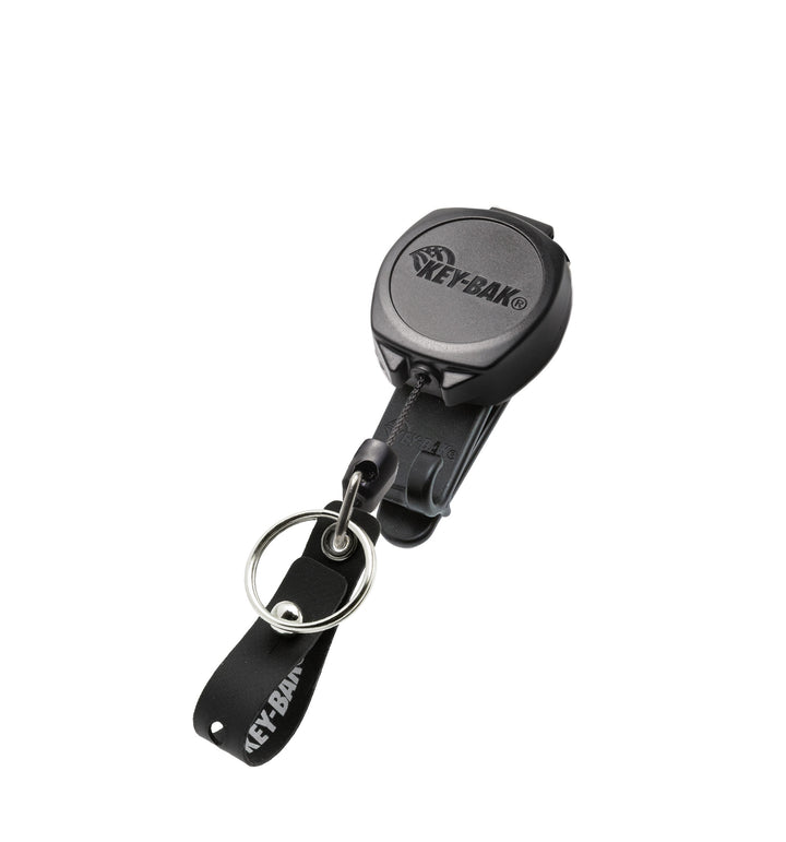 Super Duty Strap and Belt Clip Retractable Keychain with ID Badge Holder for Healthcare and Office Professionals, Sidekick® with Color Cord by KEY-BAK