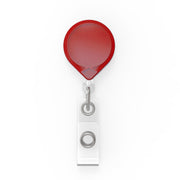 MINI-BAK Badge Reel with a Clip-on or Belt Clip Attachment and Clear I.D. Badge Holder