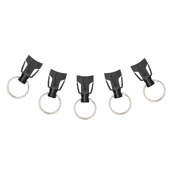 MID6: Heavy Duty Retractable Keychain Carabiner or Belt Clip Belt Clip