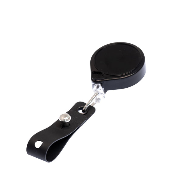 Retractable Badge Holder with Large Badge Strap and Secure Fastener