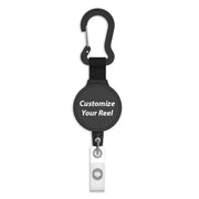 MID6 Heavy Duty Carabiner Badge Reel with Custom Logo Printing