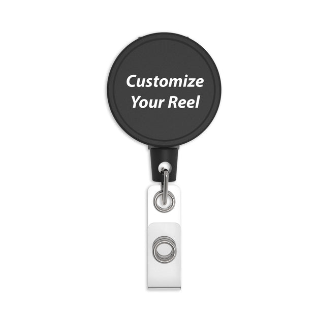 MID6 Heavy Duty Clip-on Badge Reel with Custom Logo Printing