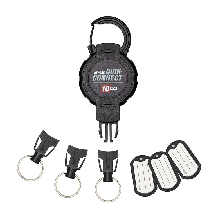 KEY-BAK Quik-Connect Key Management Removable and Retractable Keychain
