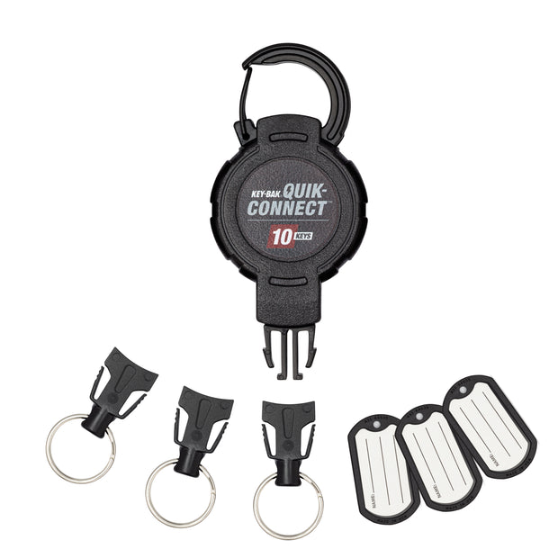 KEY-BAK Quick-Connect Key Management Removable and Retractable Keychain