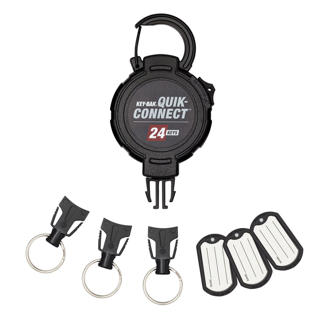 MID6: Heavy Duty Retractable Keychain Carabiner or Belt Clip – KEY-BAK