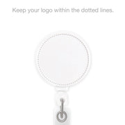 Retract-A-Badge Circle with Custom Logo Printing