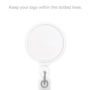 Retract-A-Badge Circle with Custom Logo Printing