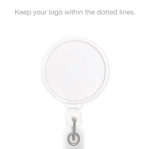 Retract-A-Badge Circle with Custom Logo Printing