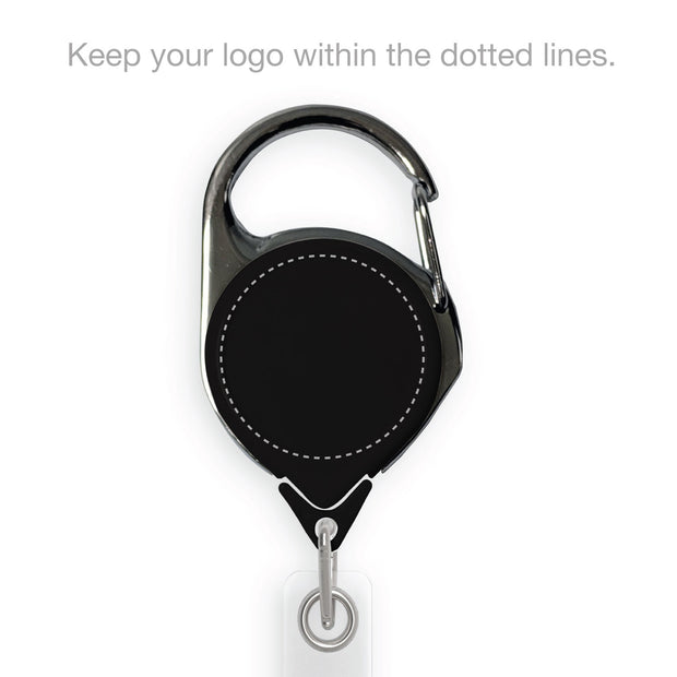 Retract-A-Badge Carabiner with Custom Logo Printing