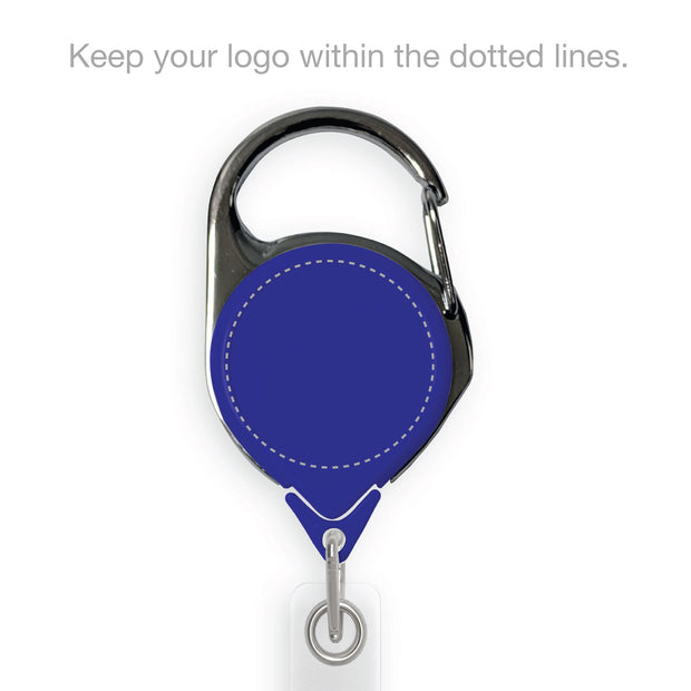 Retract-A-Badge Carabiner with Custom Logo Printing