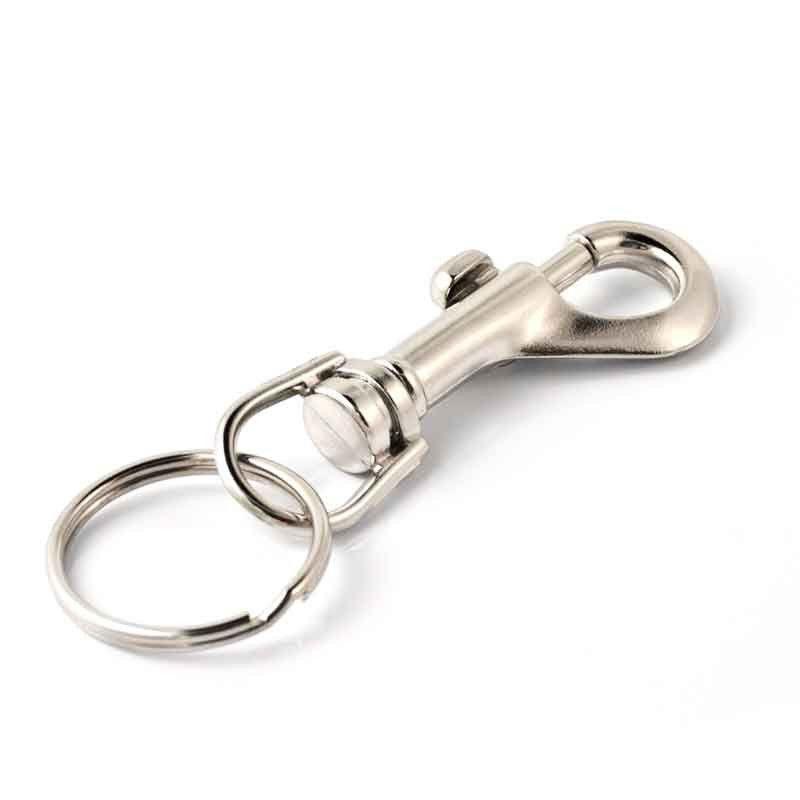Carabiner Clip Keyring Zinc Alloy Keychain with Snap Hook Quick