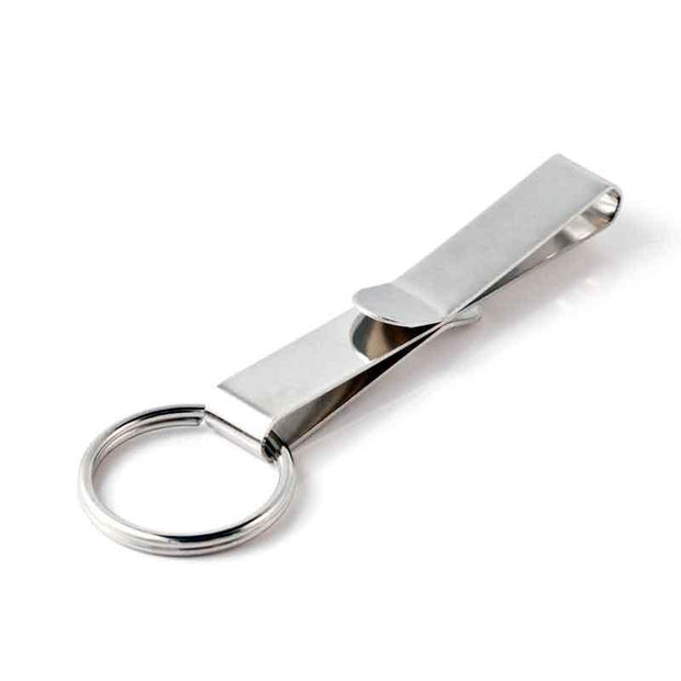 Key-Bak Key Holder, Belt Clip Key Accessory with Split Ring & Steel Belt Clip