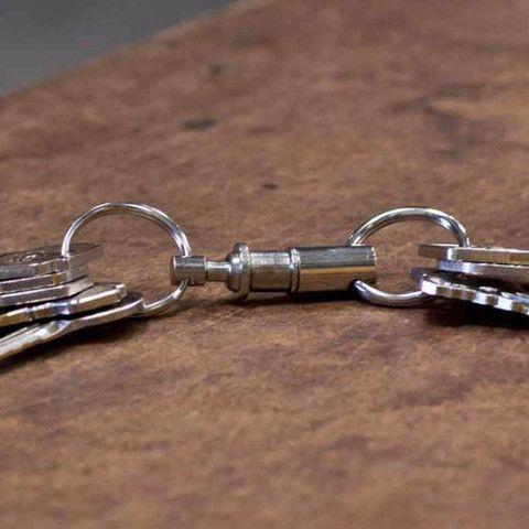 19 Polished Key Chain with Pocket Clip – KEY-BAK