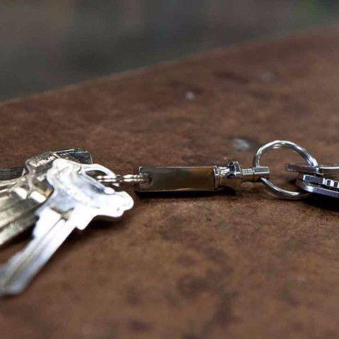 Square Pull-Apart Key Ring