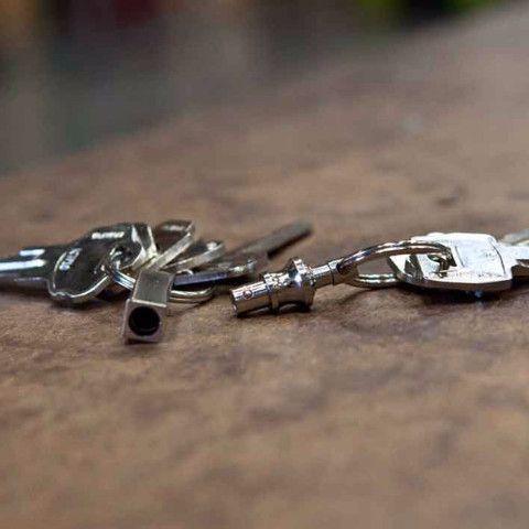 Square Pull-Apart Key Ring