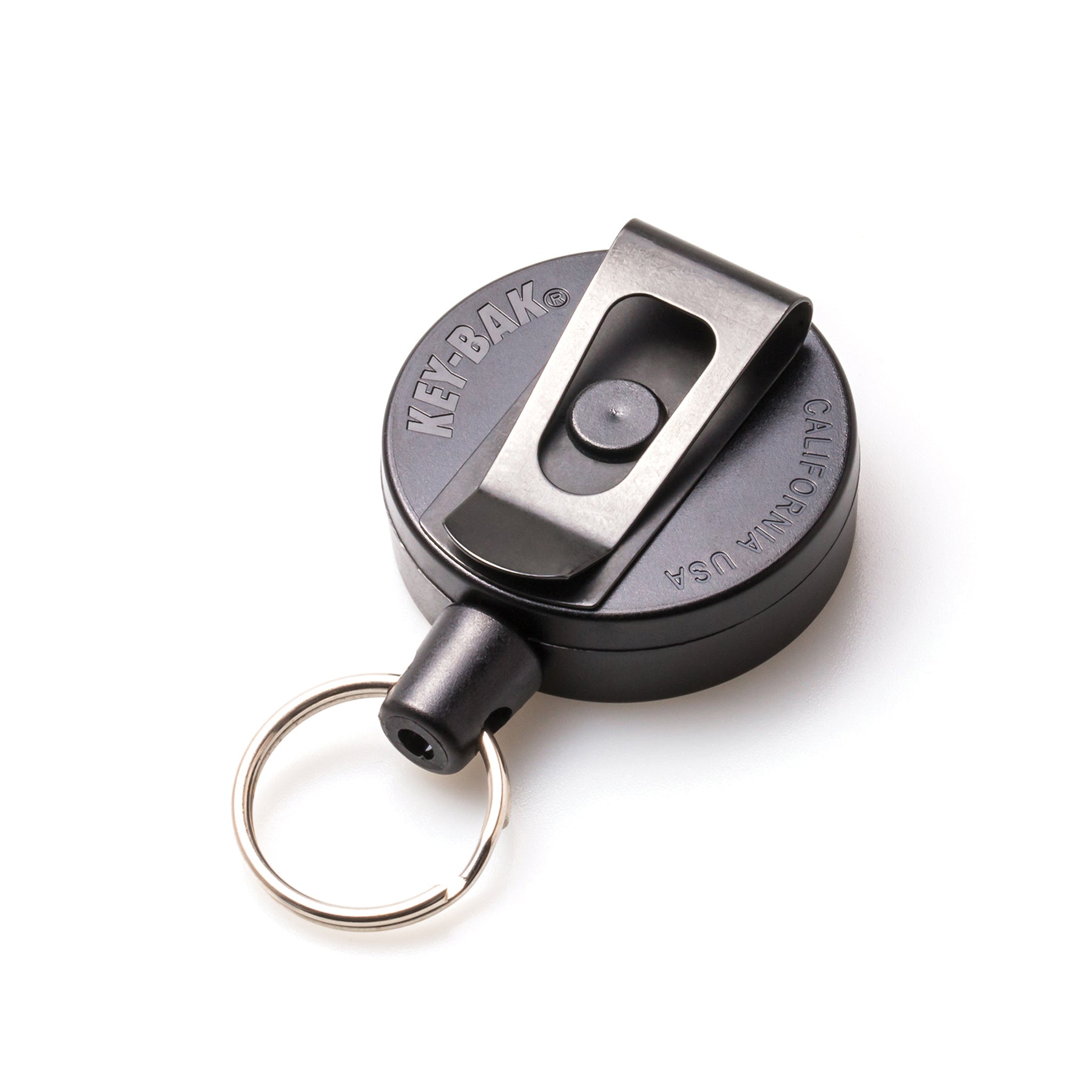MID6 Heavy Duty Retractable Keychain Carabiner or Belt Clip KEY BAK