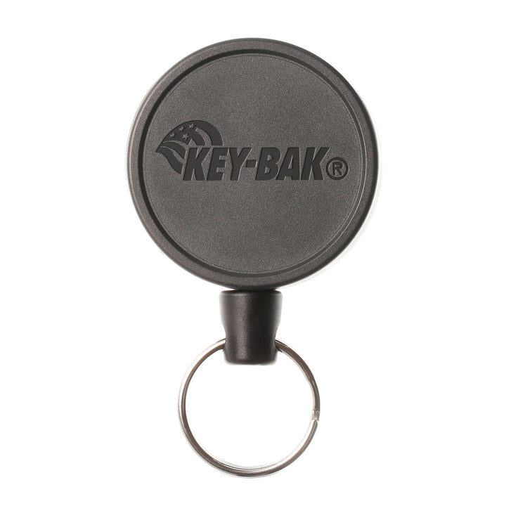 KEY-BAK MID6 Heavy Duty Retractable Keychain with Carabiner or Belt Clip That Holds Up to 10 Keys