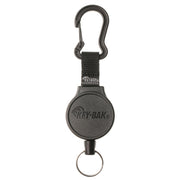 KEY-BAK MID6 Heavy Duty Retractable Keychain with Carabiner or Belt Clip That Holds Up to 10 Keys