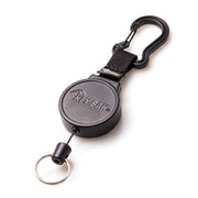 KEY-BAK MID6 Heavy Duty Retractable Keychain with Carabiner or Belt Clip That Holds Up to 10 Keys