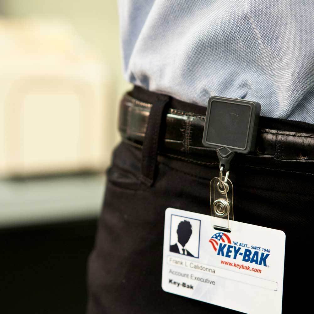 MINI BAK Square Retractable Badge Holder