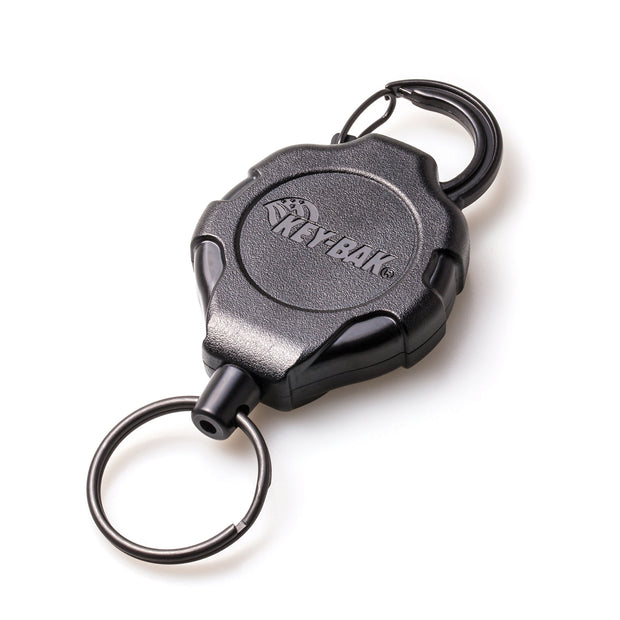 Clear Sidekick Retractable Carabiner Keychain with Color Cord and ID Badge  Strap That Holds Up to 5 Keys and ID Badge