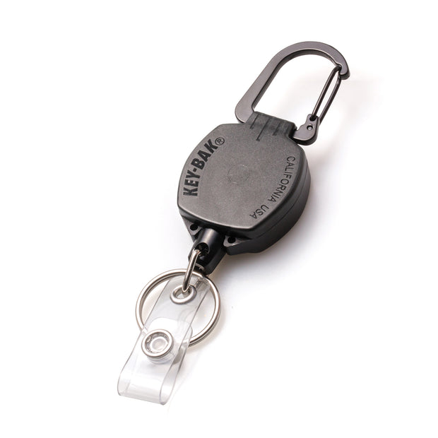 SIDEKICK Twist-Free Carabiner Retractable Keychain and Badge Reel That Holds Up to 5 Keys and ID Badge