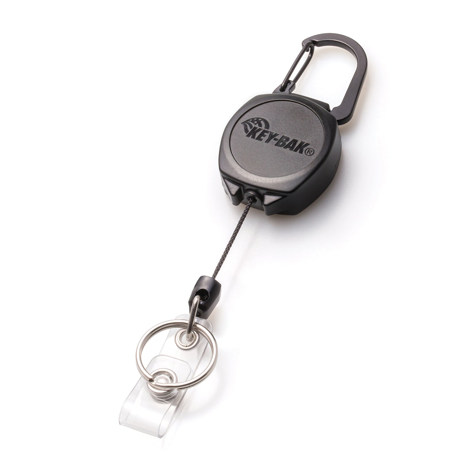 SIDEKICK Twist-Free Carabiner Retractable Keychain and Badge Reel That Holds Up to 5 Keys and ID Badge