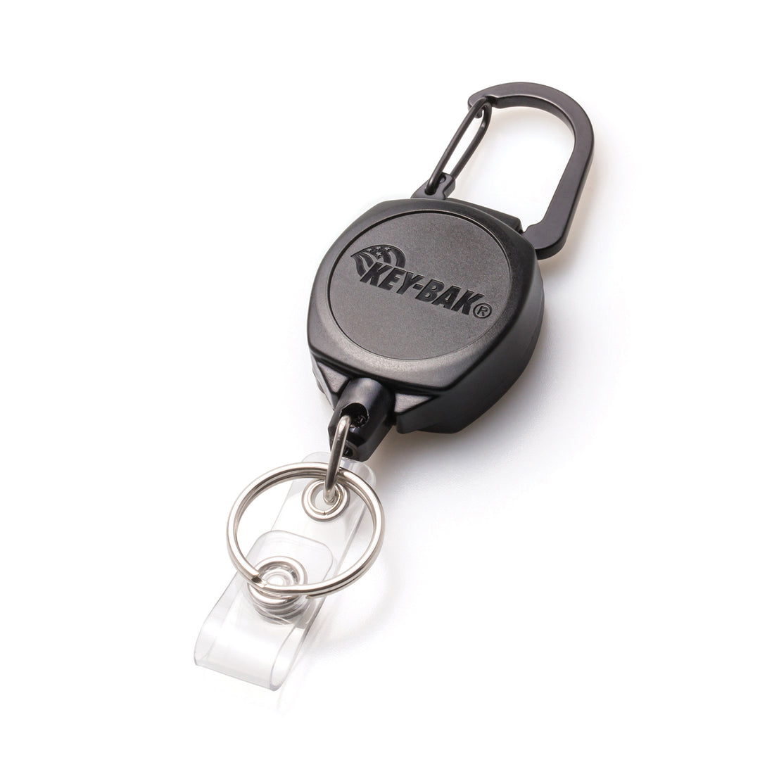 SIDEKICK Twist-Free Carabiner Retractable Keychain and Badge Reel That Holds Up to 5 Keys and ID Badge