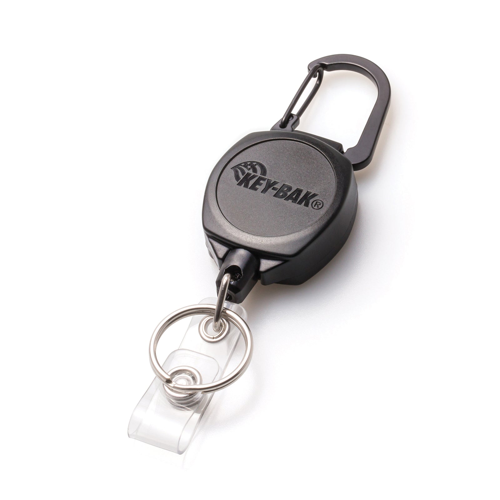 SIDEKICK Twist-Free Carabiner Retractable Keychain and Badge Reel That Holds Up to 5 Keys and ID Badge