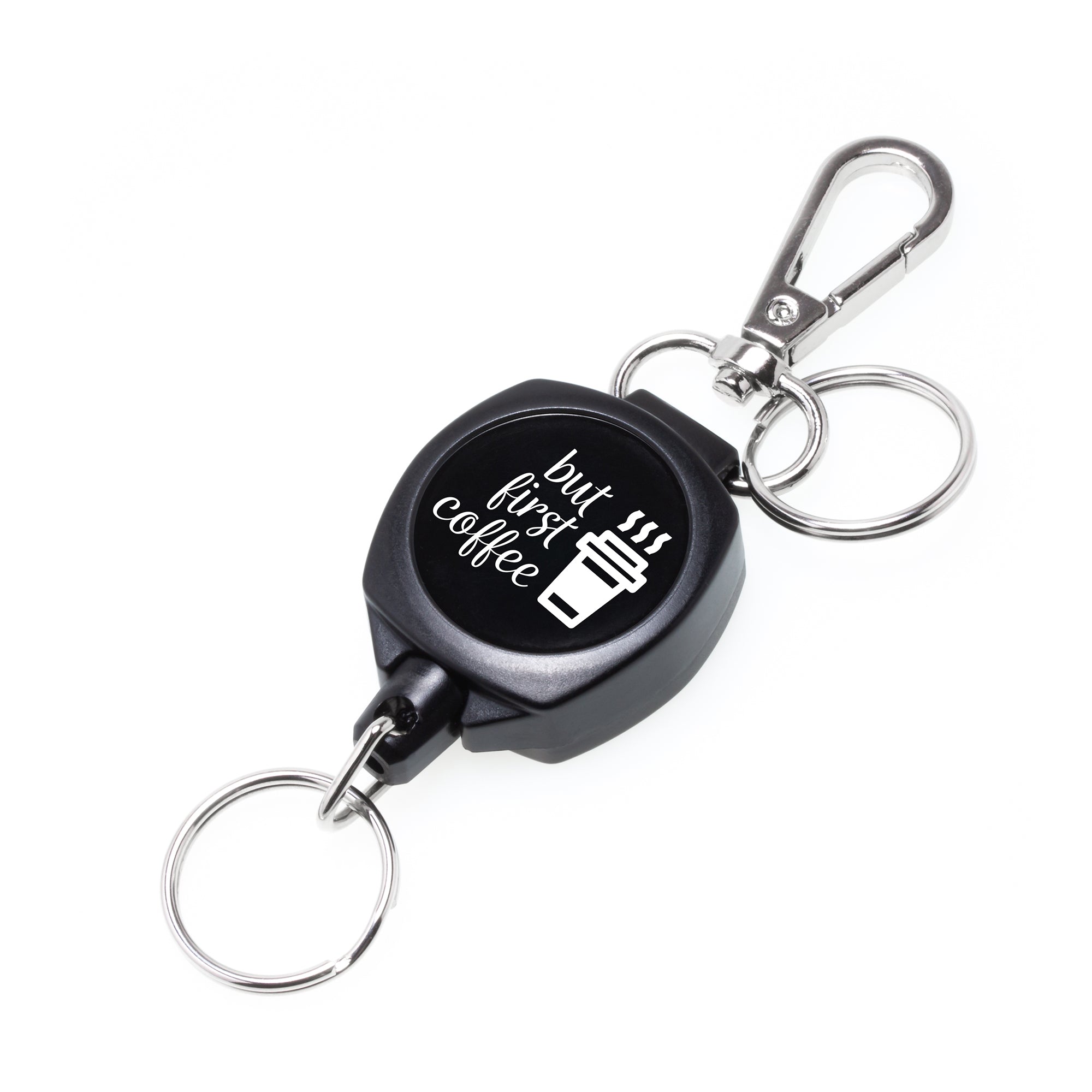 SnapBack Retractable Keychain with 24 Inch Cut Resistant Cord
