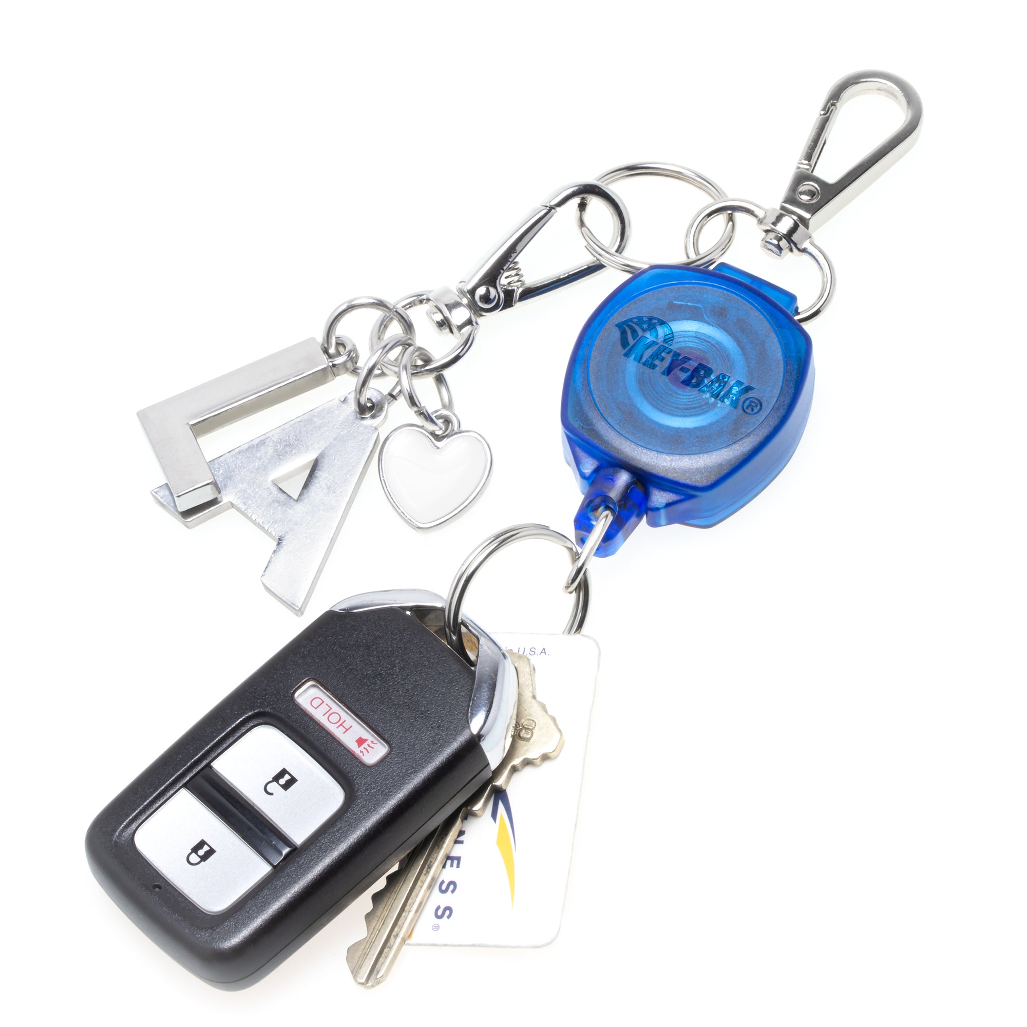 SnapBack Retractable Keychain with 24 Inch Cut Resistant Cord