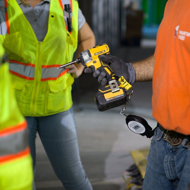 3 lb. Retractable Tool Lanyard for Dropped Object Prevention with Carabiner Attachment